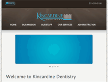 Tablet Screenshot of kincardinedentistry.com